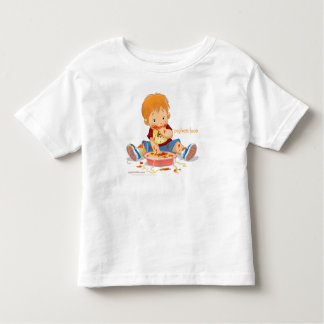 プシュゲティフェイスボーイデザイントドラー トドラーTシャツ