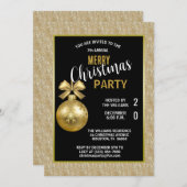 プシュ装飾クリスマス 招待状 (正面/裏面)