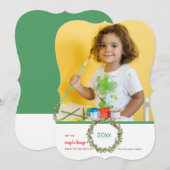 プシンプルレジャーズフォトホリデーカード 招待状 (正面/裏面)