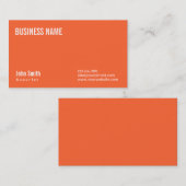 プシンプルレーンオレンジレポーター名刺 名刺 (正面/裏面)