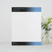 プシンプルレーンブモダンラック&ブルーグラデーション レターヘッド (スタンド正面)