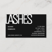 プシンプルレーン白黒ミニマリモダンスト名 名刺 (裏面)