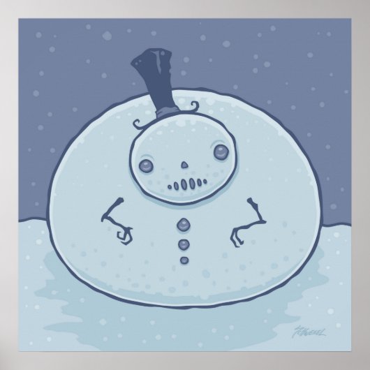 プジィ雪だるま ポスター (正面)