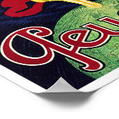 プジョーのサイクル – ヴィンテージ自転車ポスター ポスター (角)