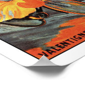 プジョーのサイクル – ヴィンテージ自転車ポスター ポスター (角)