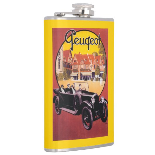 プジョーの自動車昇進ポスター フラスク (右)