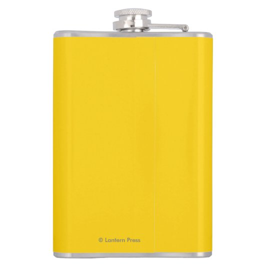 プジョーの自動車昇進ポスター フラスク (裏面)