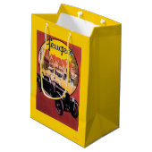 プジョーの自動車昇進ポスター ミディアムペーパーバッグ (裏面アングル)