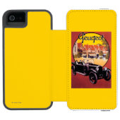 プジョーの自動車昇進ポスター INCIPIO iPhoneウォレットケース (フォリオオープン)
