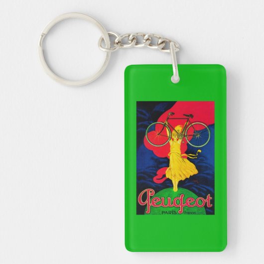 プジョーの自転車のヴィンテージPosterEurope キーホルダー (正面)