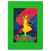 プジョーの自転車のヴィンテージPosterEurope クリップボード (裏面)