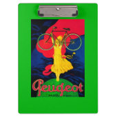 プジョーの自転車のヴィンテージPosterEurope クリップボード (正面)