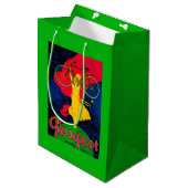 プジョーの自転車のヴィンテージPosterEurope ミディアムペーパーバッグ (正面アングル)