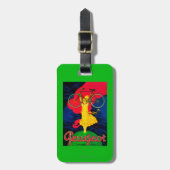 プジョーの自転車のヴィンテージPosterEurope ラゲッジタグ (正面縦)