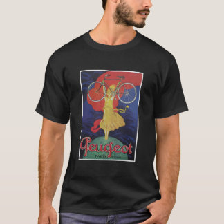 プジョーヴィンテージ自転車ポスター必須 Tシャツ