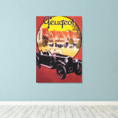プジョー自動車宣伝ポスター キャンバスプリント (インサイチュ (ウッドフロア))