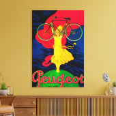 プジョー自転車ヴィンテージポスターEurope キャンバスプリント (インサイチュ (リビング))