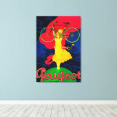 プジョー自転車ヴィンテージポスターEurope キャンバスプリント (インサイチュ (ウッドフロア))