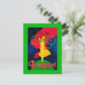 プジョー自転車ヴィンテージポスターEurope ポストカード (スタンド正面)