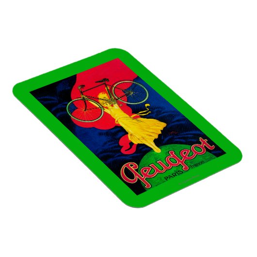 プジョー自転車ヴィンテージポスターEurope マグネット (右側)