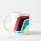 プジョー205ターボラリーカーシンボル コーヒーマグカップ (左)