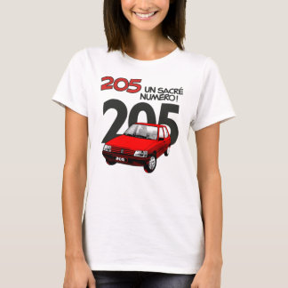 プジョー205 RED342 Tシャツ