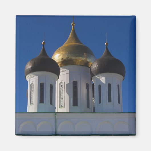 プスコフ·クレムリンとトリニティー大聖堂 マグネット (正面)