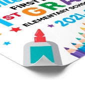 プスターカラフルトの最初の日のサインボーイ ポスター (角)