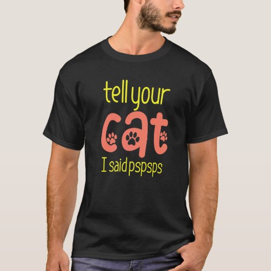 プスプスと呼んでと猫に伝えて プレミアム Tシャツ (正面)