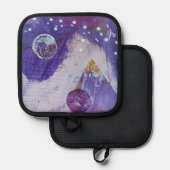 プソラーインムーンマウンテンデザイン 鍋敷き (正面/裏面)