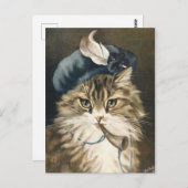 プチガルソンbleuチャット ポストカード (正面/裏面)