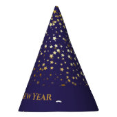 プチゴールデンスターズハッピーニューイヤーハットパープル パーティーハット (右)