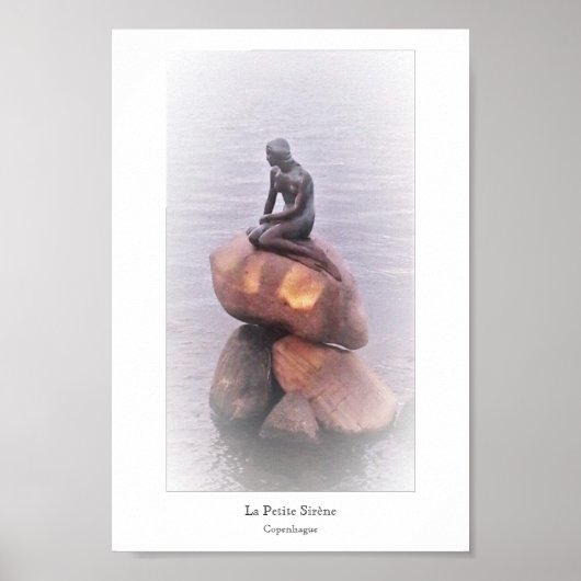 プチシレーヌコペンハーグ彫刻像ダネマルク ポスター (正面)