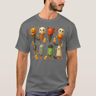 プチジェラート サマー スプーキー ハロウィン アイスクリーム サマー Tシャツ