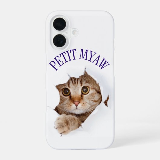 プチニャン iPhone 16ケース (裏面)