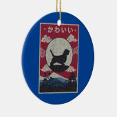 プチバセットグリフォンベンデーン日本のデザイン セラミックオーナメント (右)