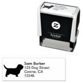 プチバセットグリフォンベンデーンPBGV差出人住所 セルフインキングスタンプ (インサイチュ)