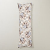 プチバセットグリフォンヴァン絵を描デンのPBGVドッグアート ボディピロー (裏面 (縦))