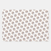 プチバセットグリフォンヴァン絵を描デンのPBGVドッグアート ラッピングペーパーシート (正面2)