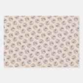 プチバセットグリフォンヴァン絵を描デンのPBGVドッグアート ラッピングペーパーシート (正面)