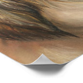 プチバセットグリフォンヴェンデーンドッグアートプリント ポスター (角)