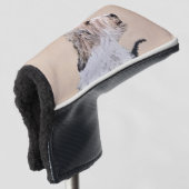 プチバセットグリフォン絵画ヴァンデンズドッグアート ゴルフヘッドカバー (3/4 正面)