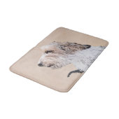 プチバセットグリフォン絵画ヴァンデンズドッグアート バスマット (アングル)