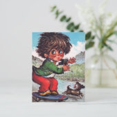 プチパップボットスケート ポストカード (スタンド正面)