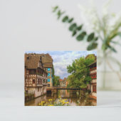 プチフランス、ストラスブールの木骨造りの家々 ポストカード (スタンド正面)