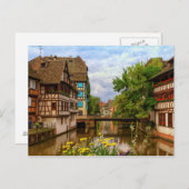プチフランス、ストラスブールの木骨造りの家々 ポストカード (正面/裏面)