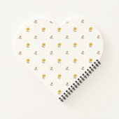 プチブロッサムイエローブラウン ノートブック (裏面)