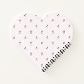 プチブロッサムパープル ノートブック (裏面)