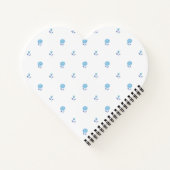 プチブロッサムブルー ノートブック (裏面)