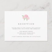 プチブーケ披露宴カード |赤面 エンクロージャーカード (正面)